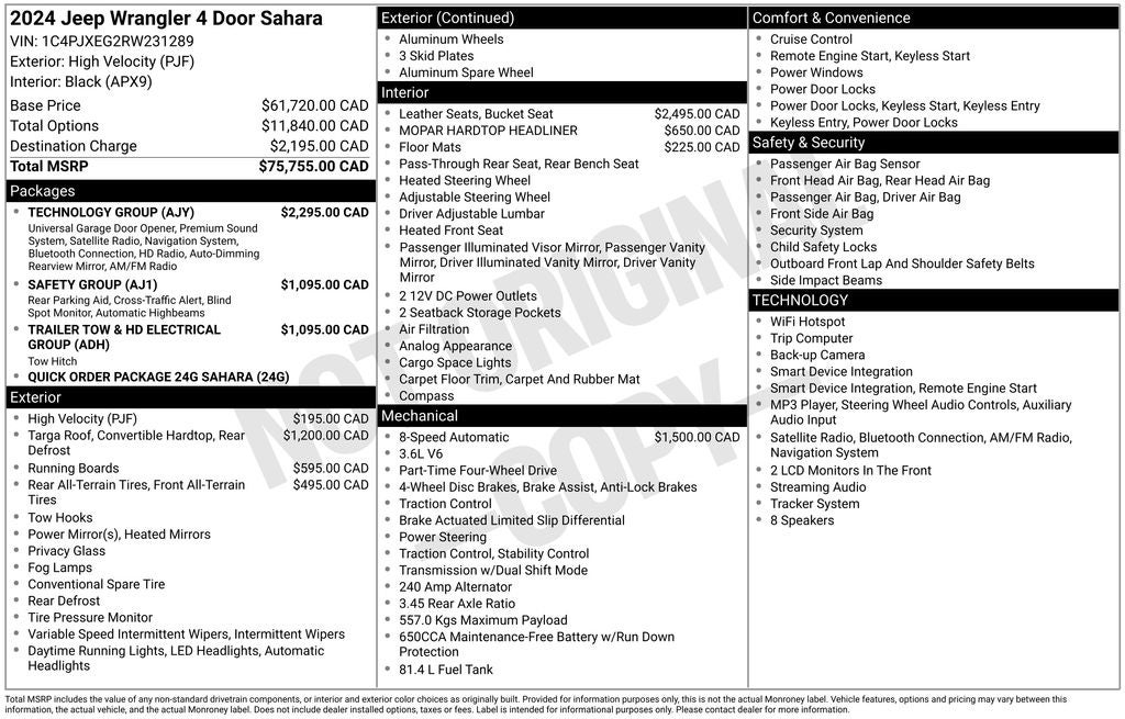 2024 Jeep Wrangler Sahara
