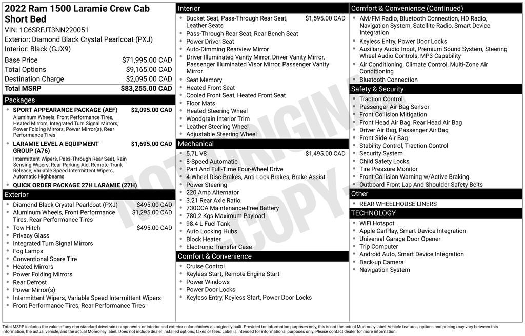 2022 RAM 1500 Laramie Sport
