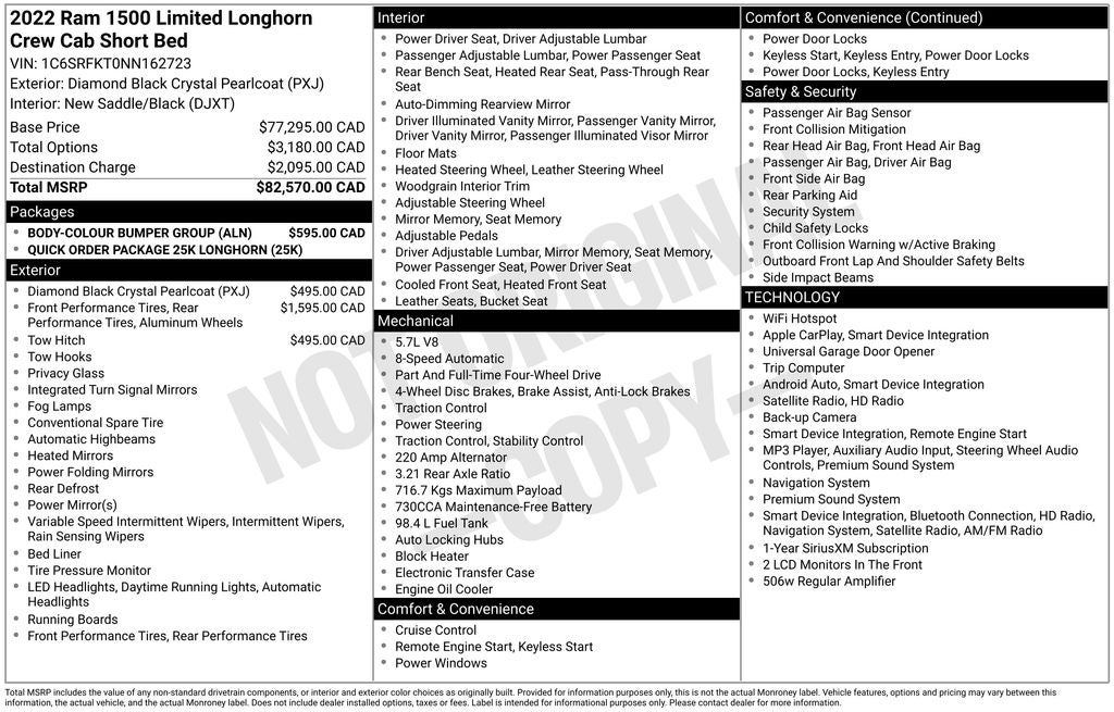 2022 RAM 1500 Laramie Longhorn