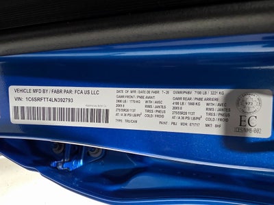 2020 RAM 1500 Rebel Sport