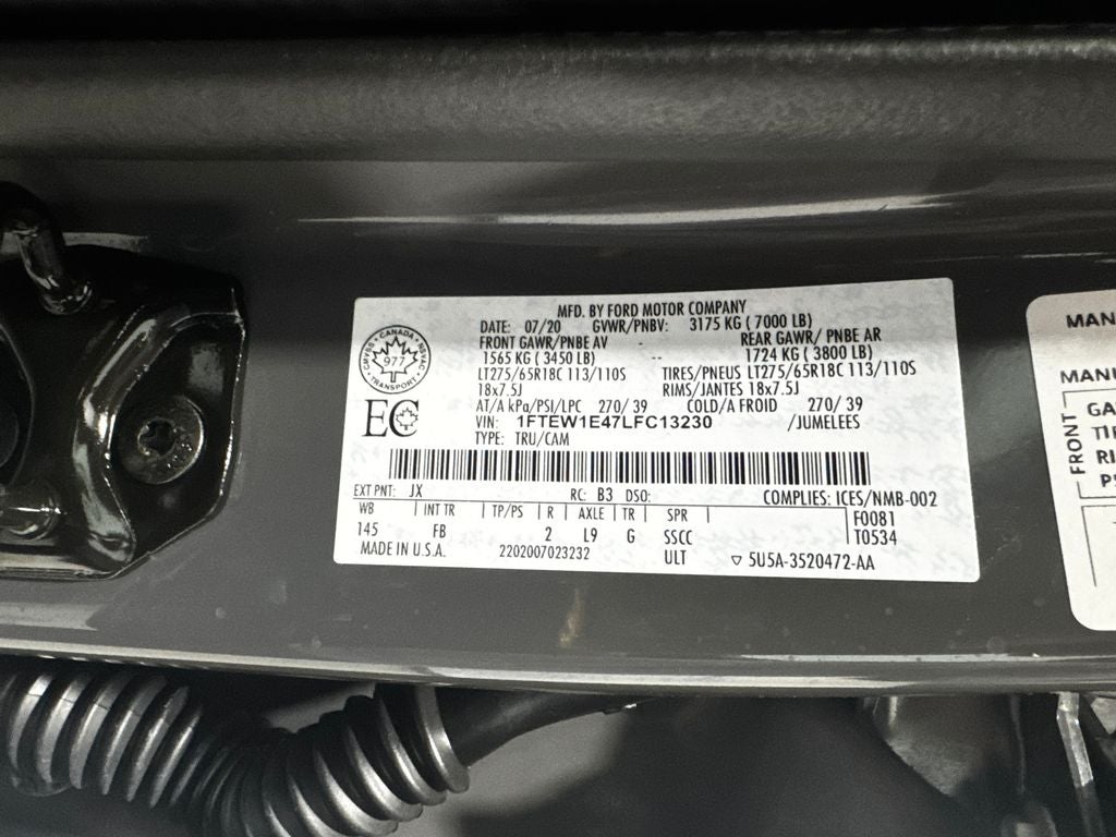 2020 Ford F-150 XLT FX4 Sport