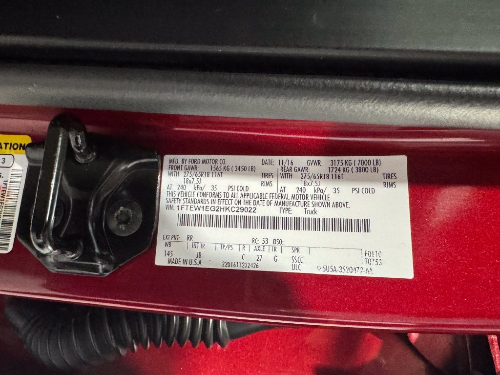 2017 Ford F-150 XLT Sport