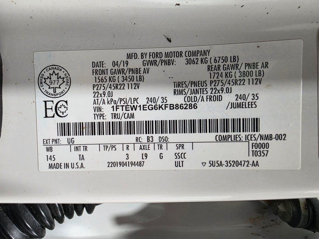 2019 Ford F-150 Limited