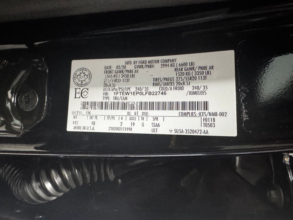 2020 Ford F-150 XLT Sport Package