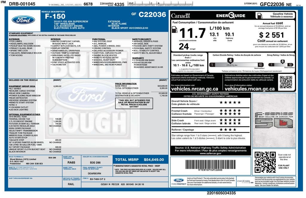 2016 Ford F-150 XLT Sport