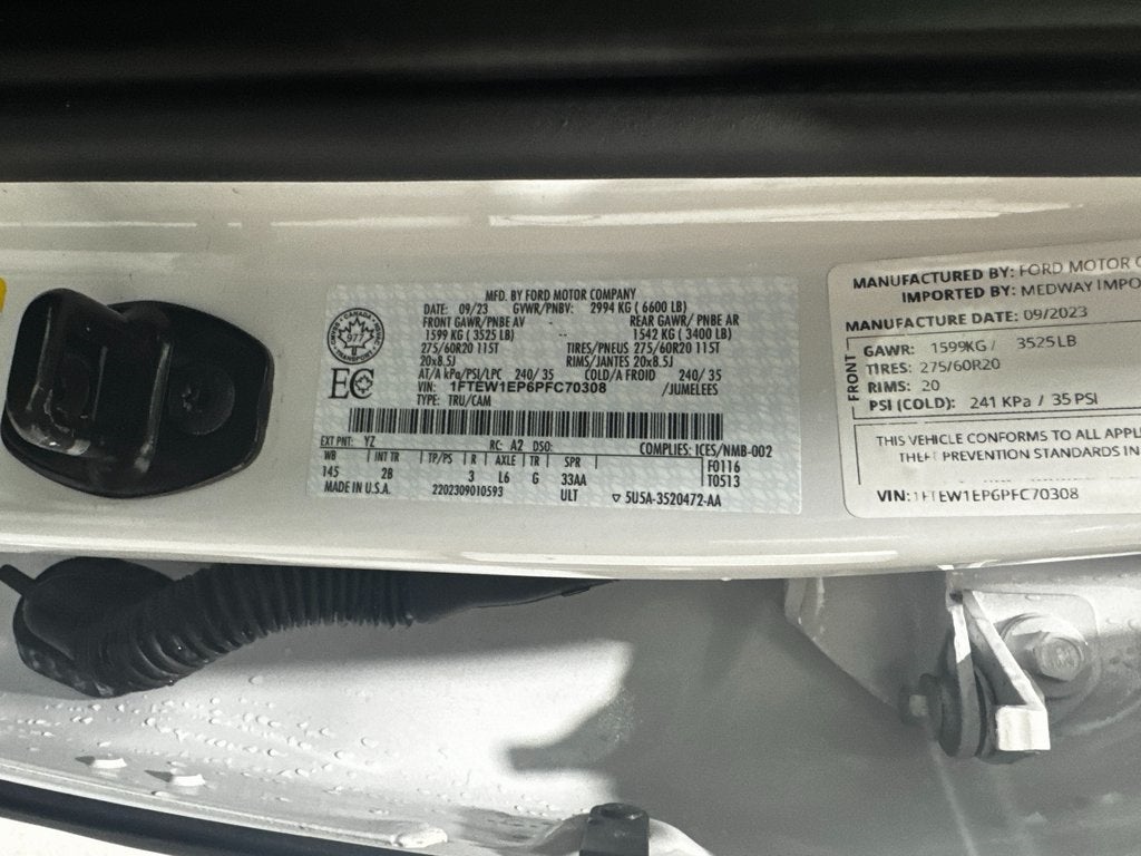 2023 Ford F-150 Lariat Sport Package