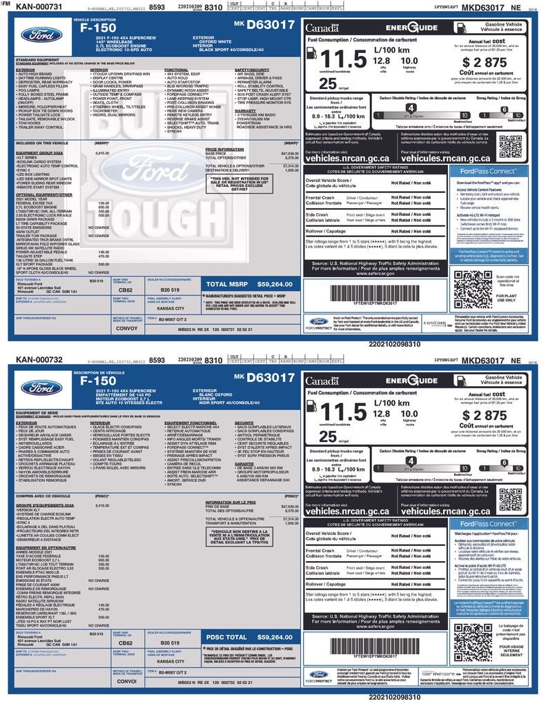 2021 Ford F-150 XLT Sport Package