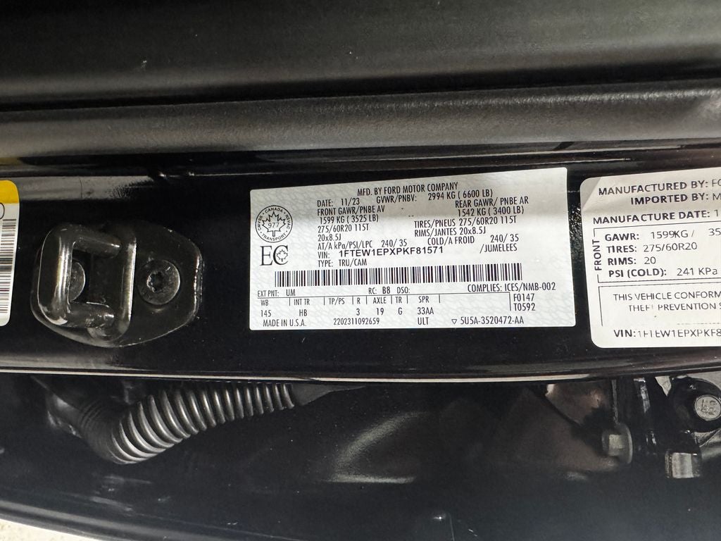 2023 Ford F-150 Lariat Sport Package