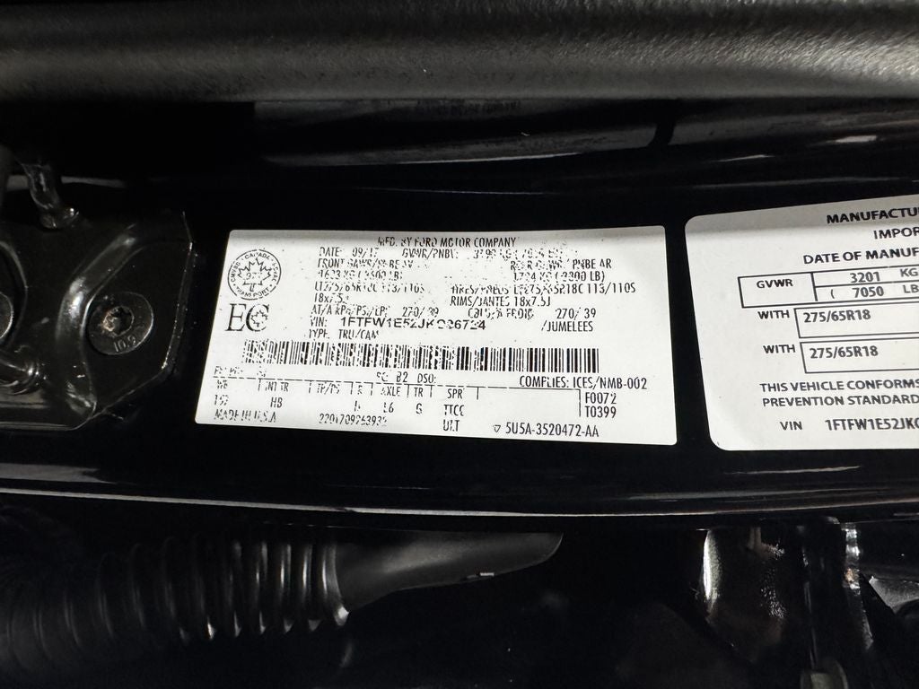 2018 Ford F-150 Lariat FX4 Sport