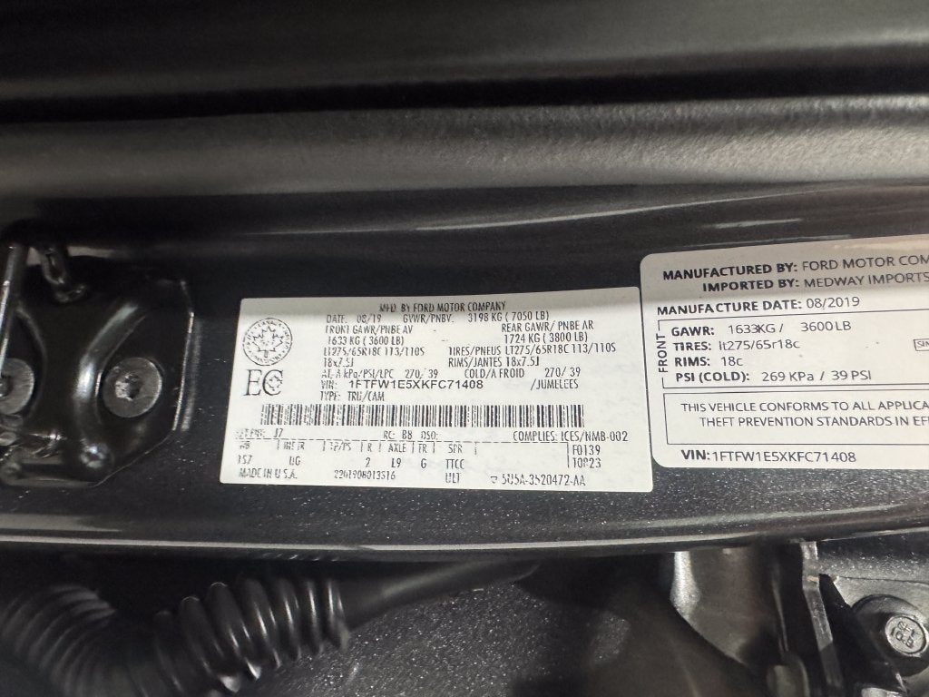 2019 Ford F-150 XLT