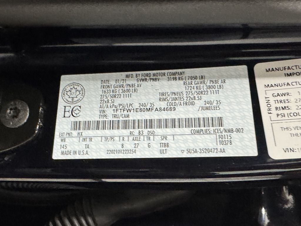 2021 Ford F-150 Limited