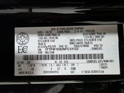 2022 Ford F-150 XLT Sport