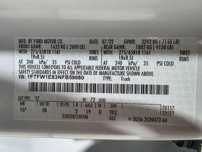 2022 Ford F-150 XLT Sport