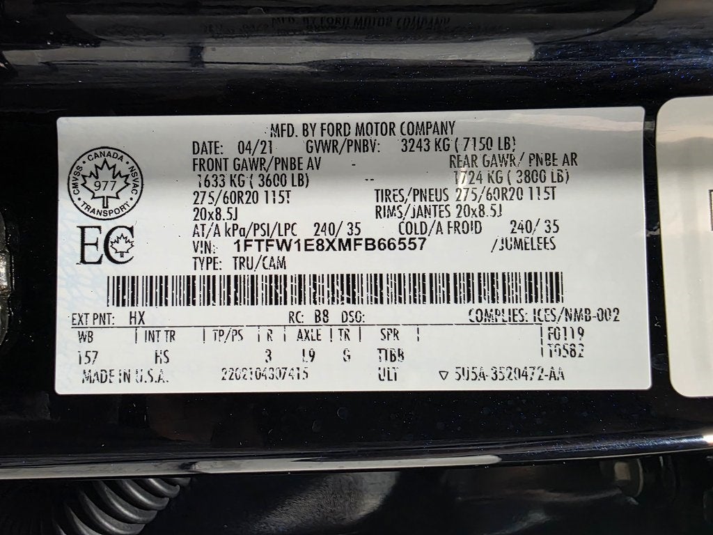 2021 Ford F-150 Lariat