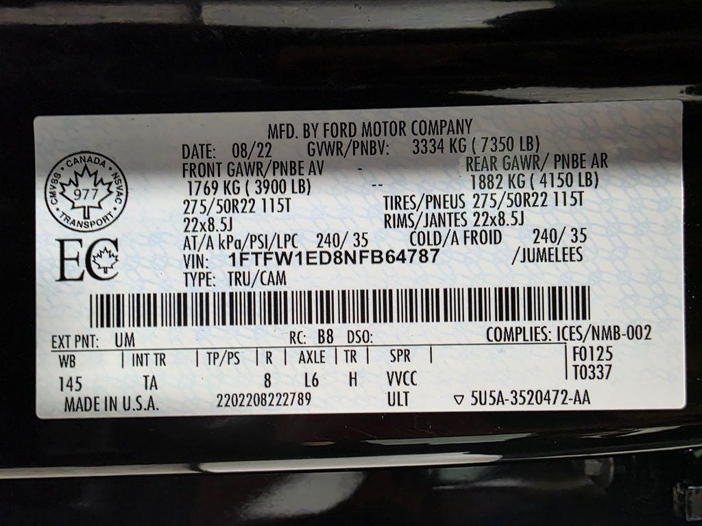 2022 Ford F-150 Limited