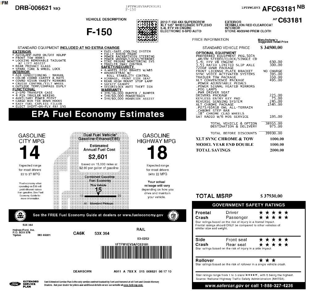 2010 Ford F-150 XL