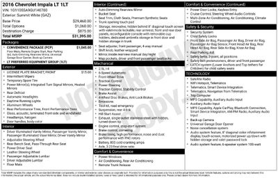 2016 Chevrolet Impala LT 1LT