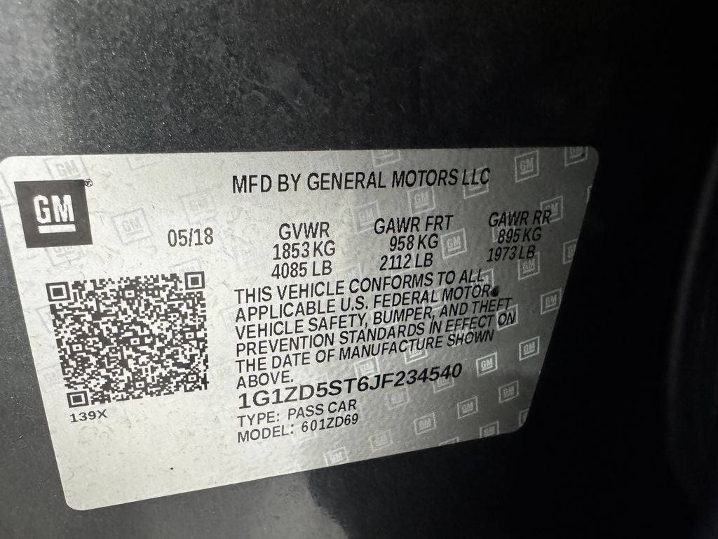 2018 Chevrolet Malibu LT