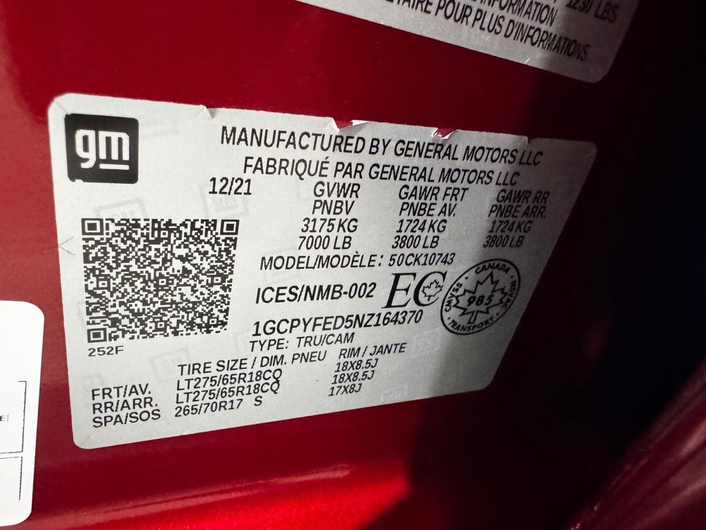 2022 Chevrolet Silverado 1500 LTD LT Trail Boss