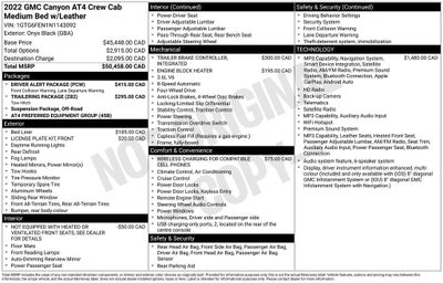 2022 GMC Canyon AT4 w/Leather
