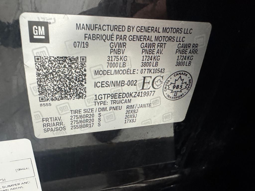 2019 GMC Sierra 1500 AT4