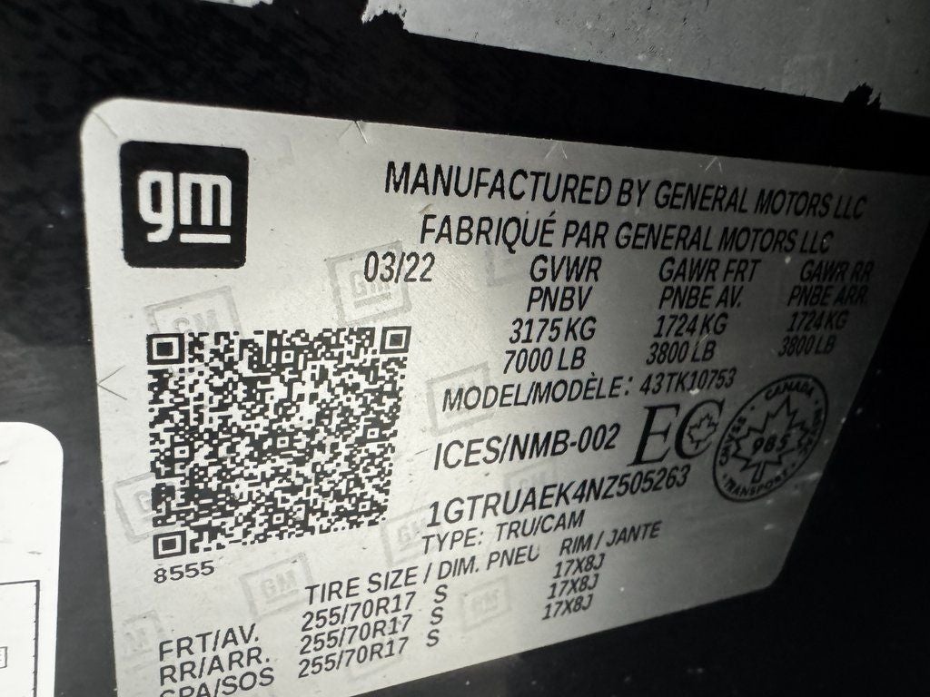 2022 GMC Sierra 1500 Pro