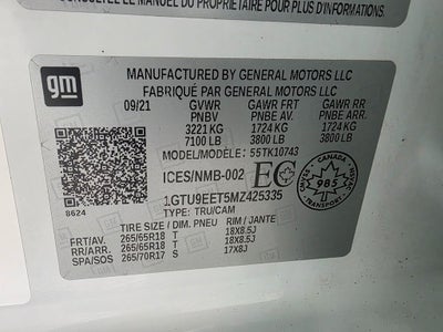 2021 GMC Sierra 1500 AT4