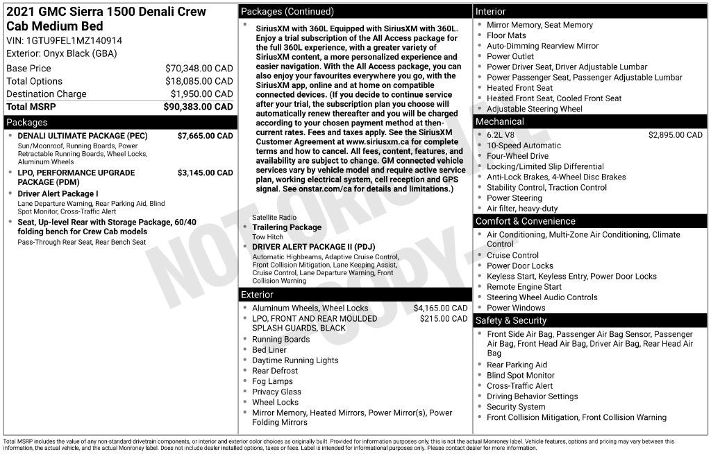 2021 GMC Sierra 1500 Denali