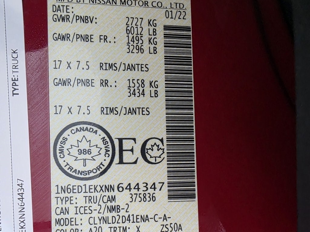 2022 Nissan Frontier PRO-4X