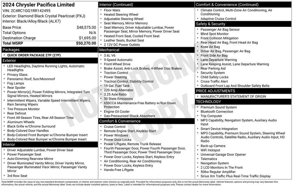 2024 Chrysler Pacifica Limited