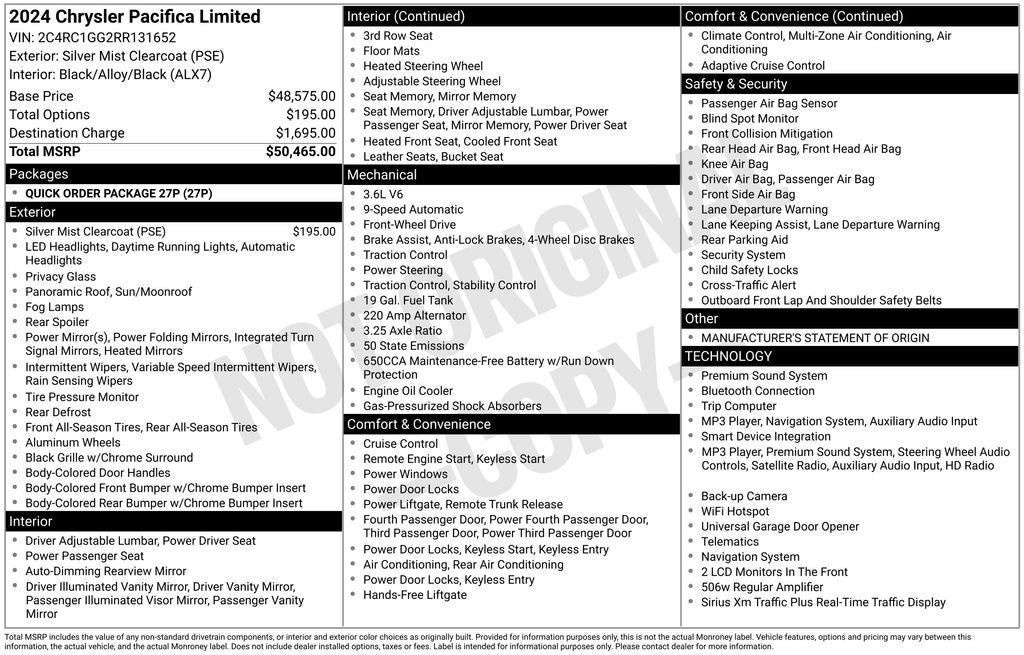 2024 Chrysler Pacifica Limited