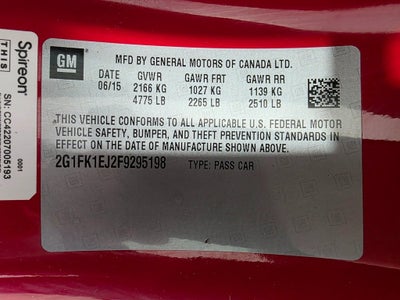 2015 Chevrolet Camaro SS 2SS