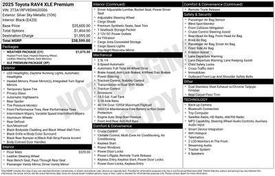 2025 Toyota RAV4 XLE Premium