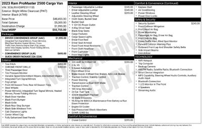 2023 RAM ProMaster 2500 Base