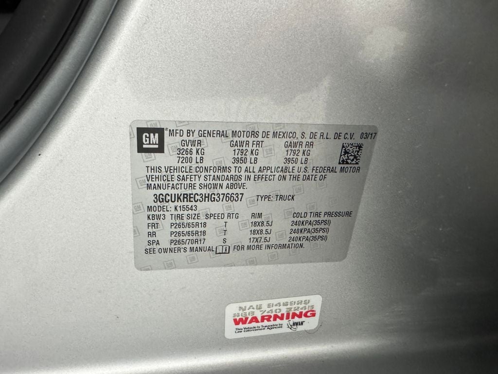 2017 Chevrolet Silverado 1500 LT LT2