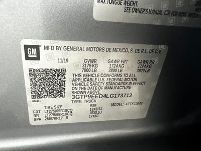 2020 GMC Sierra 1500 AT4