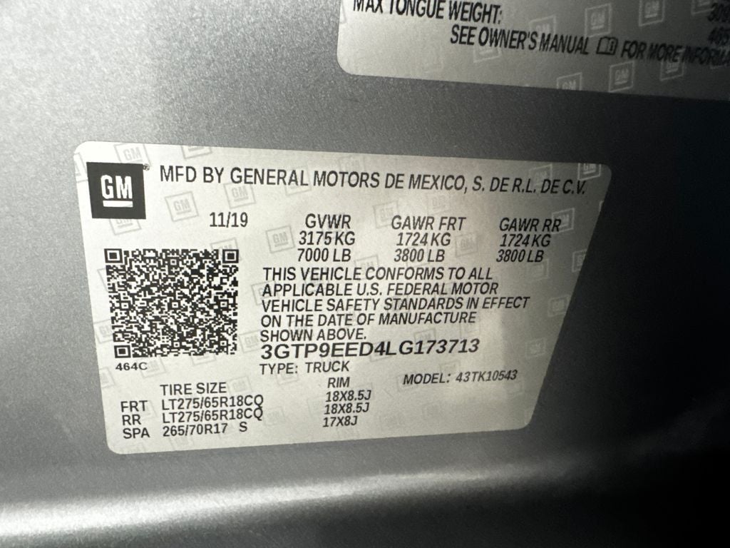 2020 GMC Sierra 1500 AT4