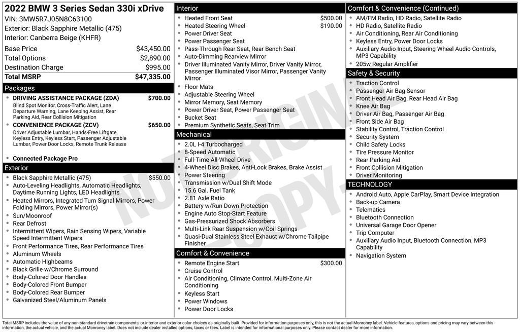 2022 BMW 3 Series 330i xDrive