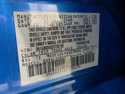 2025 Nissan Sentra SR