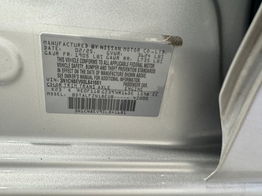 2025 Nissan Versa 1.6 SV