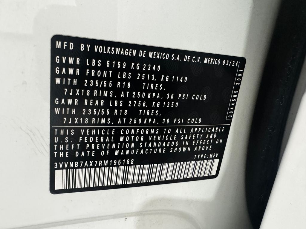 2024 Volkswagen Tiguan 2.0T SE