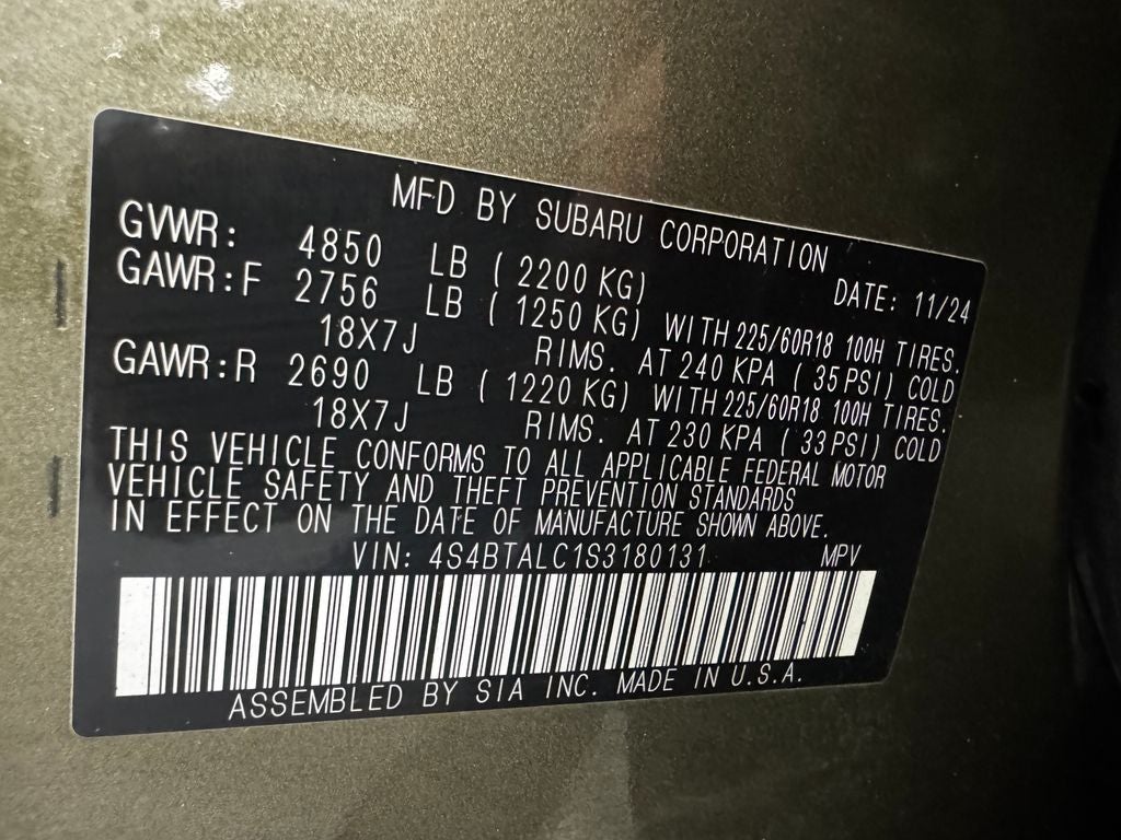 2025 Subaru Outback Onyx Edition