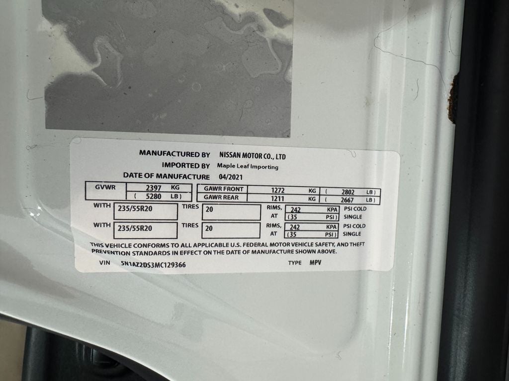 2021 Nissan Murano Platinum