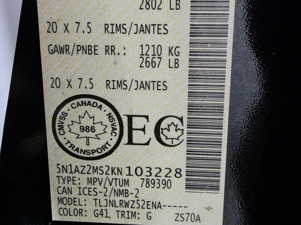 2019 Nissan Murano SL