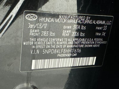 2017 Hyundai Elantra Limited
