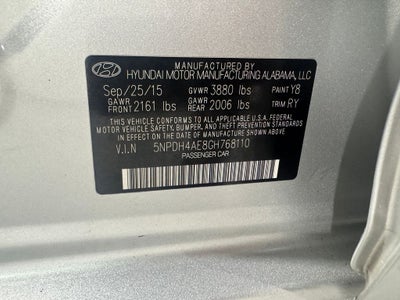 2016 Hyundai Elantra Value Edition