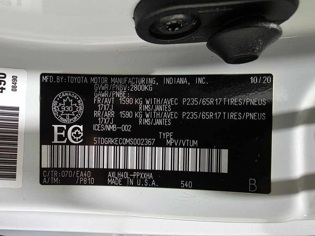 2021 Toyota Sienna XLE 7 Passenger