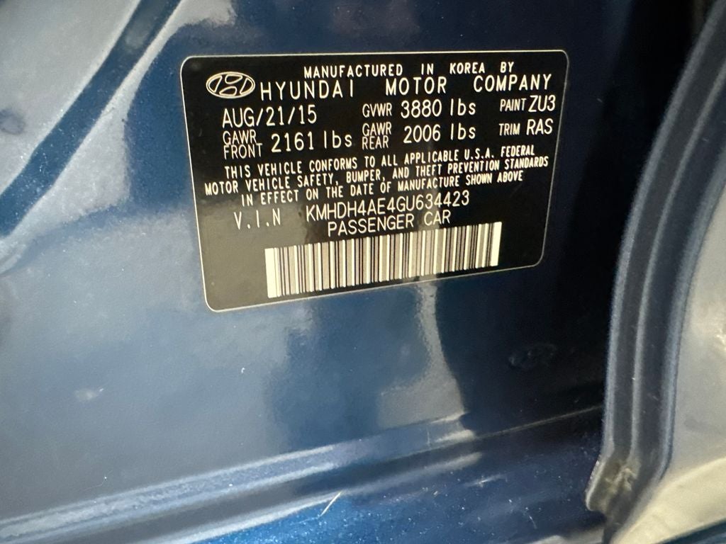 2016 Hyundai Elantra SE