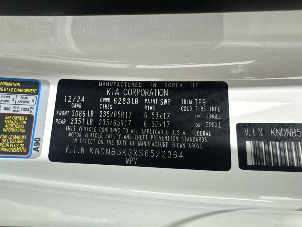 2025 Kia Carnival LXS