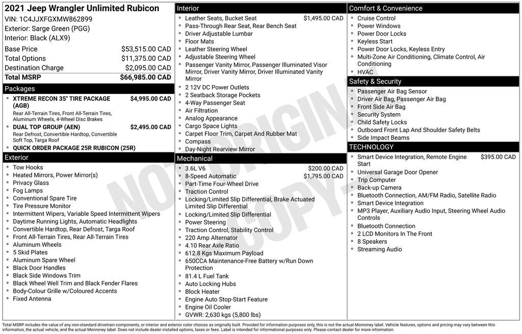 2021 Jeep Wrangler Unlimited Rubicon